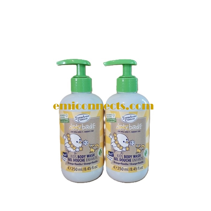 Dresdner Essenz Dirty Birdie Kids 4 in1 Body Wash - 2 x 250ml