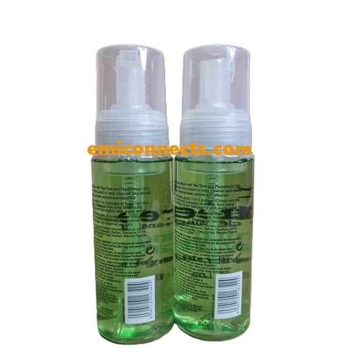 2 X TEA TREE FOAMING FACE WASH 200ml FOR HEALTHY CLEAN SKIN - DAILY USE