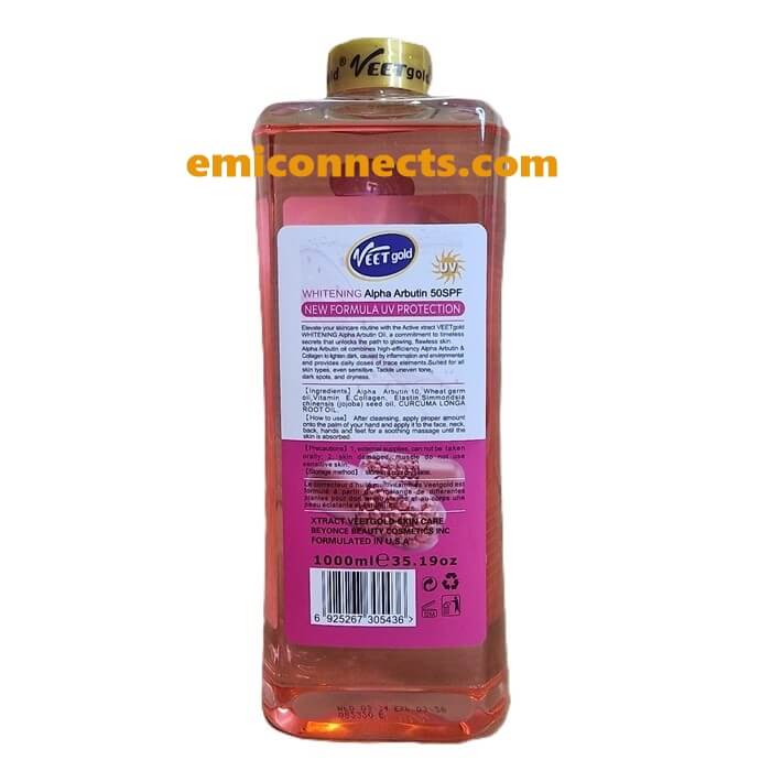 Veet Gold Alpha Arbutin Collagen Body Corrector & Polishing Oil 1000ml