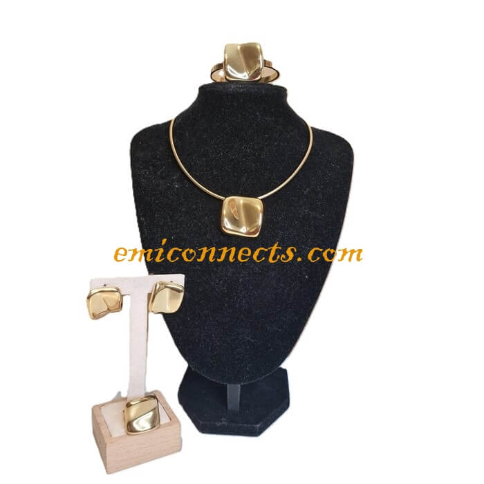 Fashion Trendy Charms Gold Sets