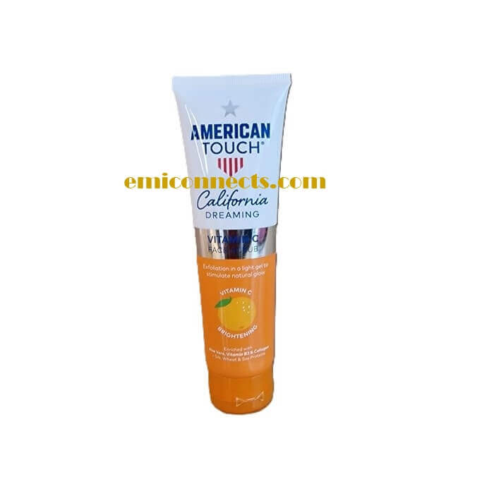 AMERICAN TOUCH California Dreaming Vitamin C, B3 & Collagen Face Scrub Aloe vera